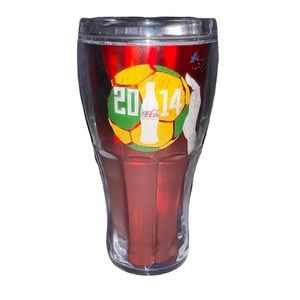 Royal Caribbean Coca Cola 16oz Insulated Travel Tumbler Mug 2014 Brazil Brasil